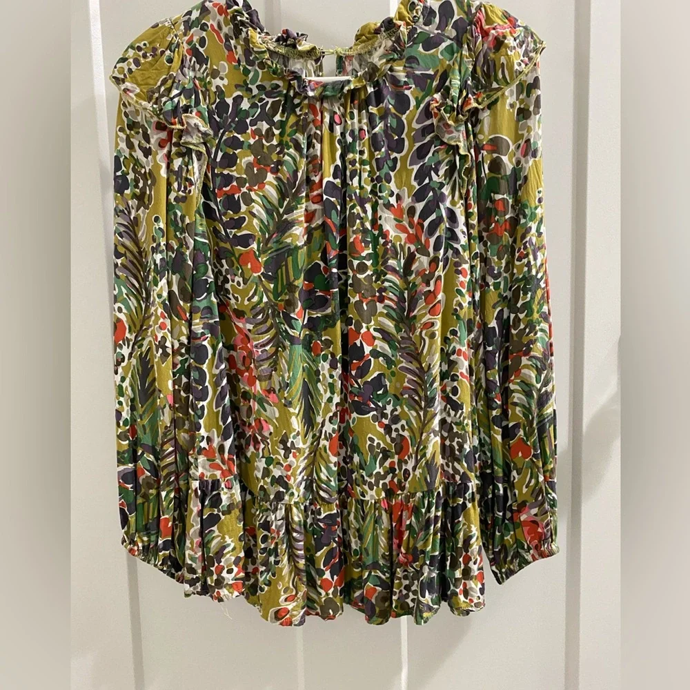 Jodifl top, size small, multi green - Picture 1 of 2
